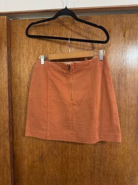 wild fable Rust Orange Mini Skirt with Front Zip